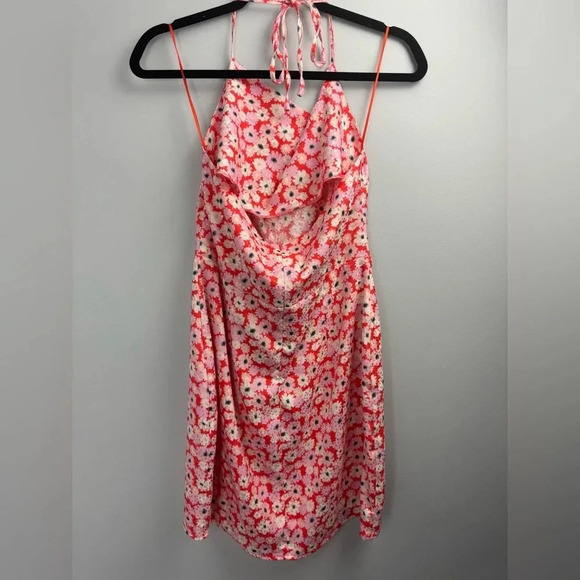 Altar’d State Floral halter mini dress size Medium - Picture 6 of 6